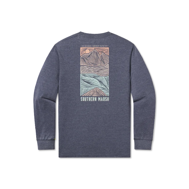 Women's Clothing for All Occasions SEAWASH™ Tee - Woodcut Canoe - Long Sleeve