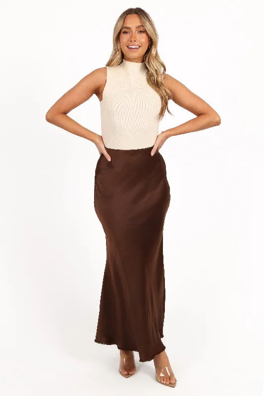 High-Quality Women's Fashion Dresses Kora Midi Skirt - Brown