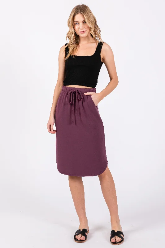 Flash Sale Online Plum Skirt