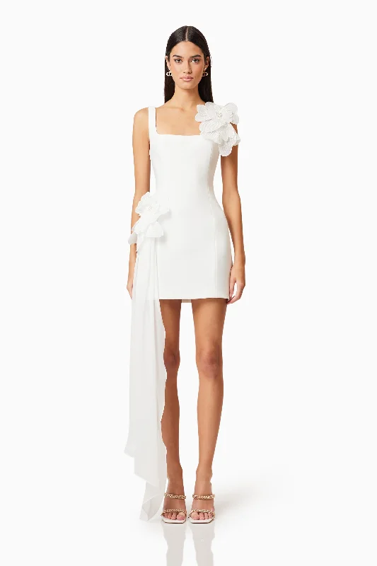 Timeless Women's Outfit Janelle Party Mini Dress In White