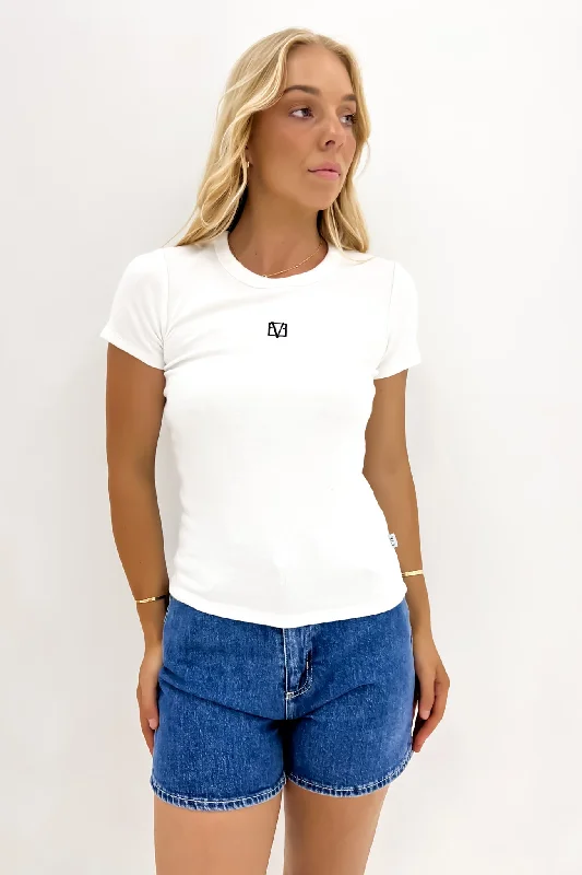 Women's Stylish Outerwear Eve Icon Regular Tee White