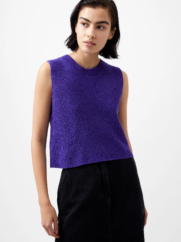 High-End Women's Apparel Mozart Crewneck Sleeveless Vest