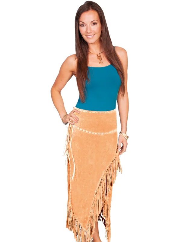 Versatile Women's Clothing for All Occasions Scully Leather Womens Long Suede Tie Side Fringe Skirt Old Rust Versatile Women's Clothing for All Occasions Scully Leather Womens Long Suede Tie Side Fringe Skirt Old Rust