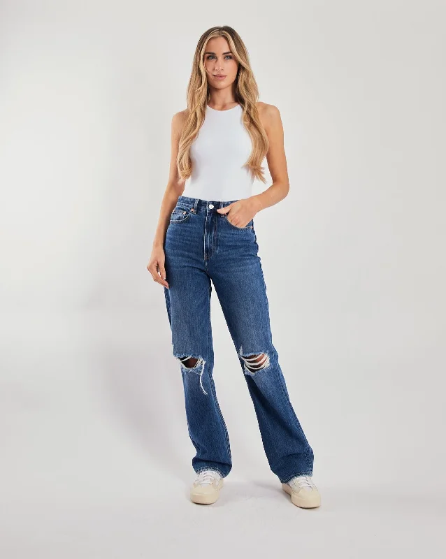 Women's Clothes for All-Day Comfort and Style Cara Wide Leg Aged Blue