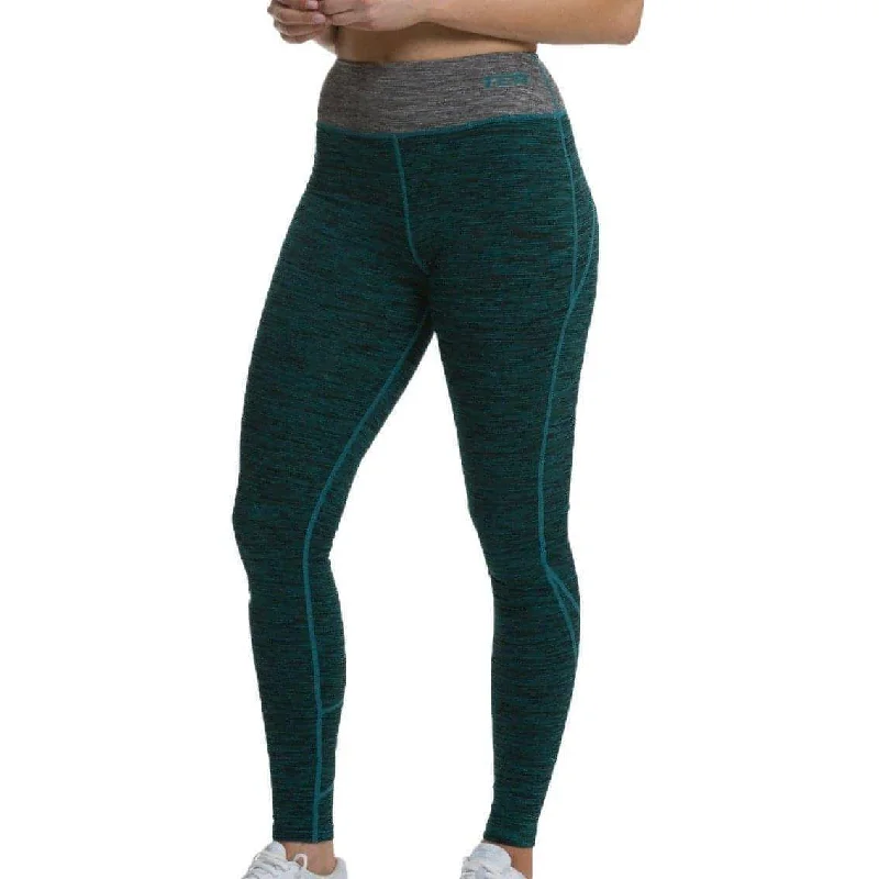 Casual Outfit For Women TCA Natural Performance Womens Long Running Tights - Green