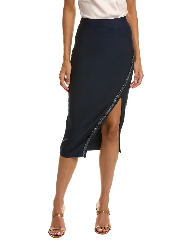 Versatile Women's Fashion Gracia Spangled Trim Skirt