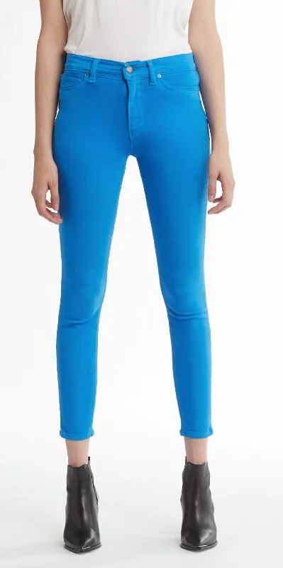 Plus Size Women's Fashion and Clothing Barbara High Rise Skinny Jean In Cobalt