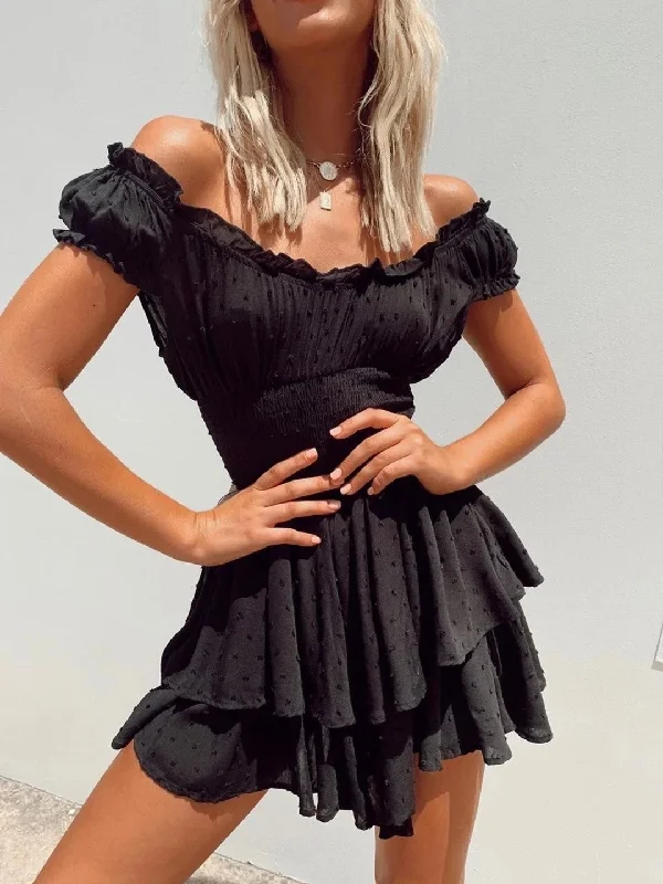 Women's Casual and Dressy Outfits DressBetty - Bohemian Irregular Ruffles Mini Dress Women's Casual and Dressy Outfits DressBetty - Bohemian Irregular Ruffles Mini Dress