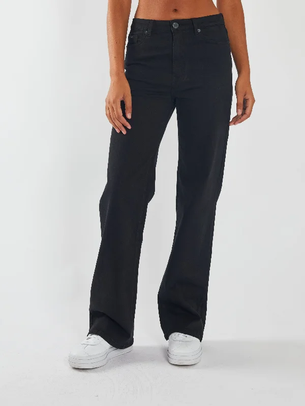 Unique Women's Fashion Pieces Cara Wide Leg Black