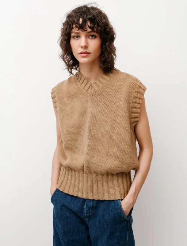 Women Wear Online Marit Cotton Knit Biscuit