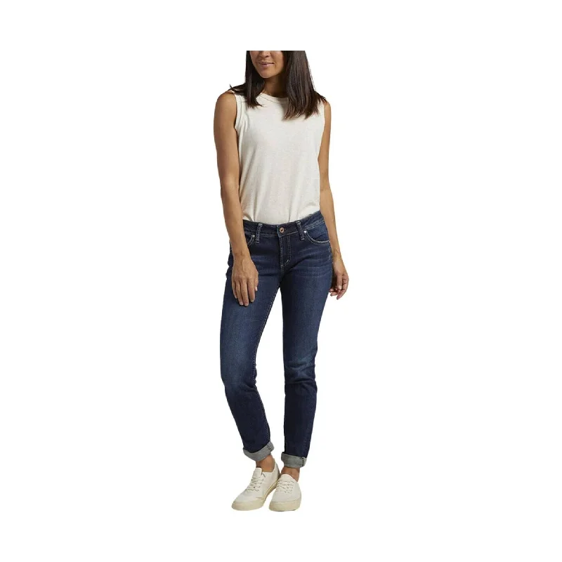 Women's Clothing For Outdoor Events Silver Jeans Women's Boyfriend Mid Rise Slim Leg Jeans - Indigo - ONLINE STORE CREDIT/EXCHANGE ONLY Women's Clothing For Outdoor Events Silver Jeans Women's Boyfriend Mid Rise Slim Leg Jeans - Indigo - ONLINE STORE CREDIT/EXCHANGE ONLY