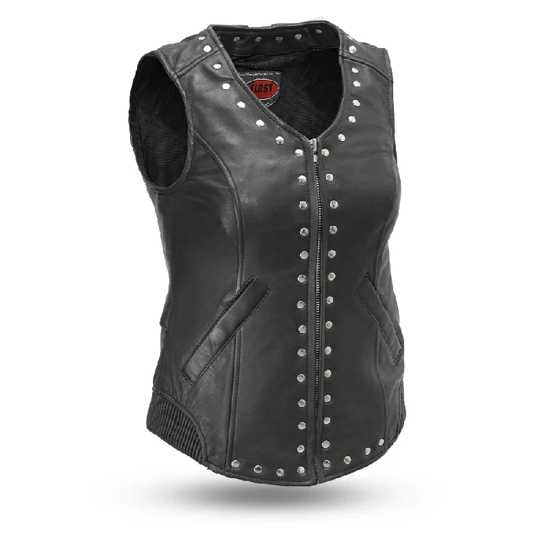 Affordable Women's Clothing Sale Online Empress Women's Motorcycle Leather Vest