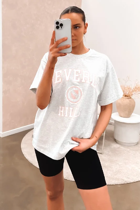 Women's High-Fashion Garments Beverly Hills Tee Snow Marle