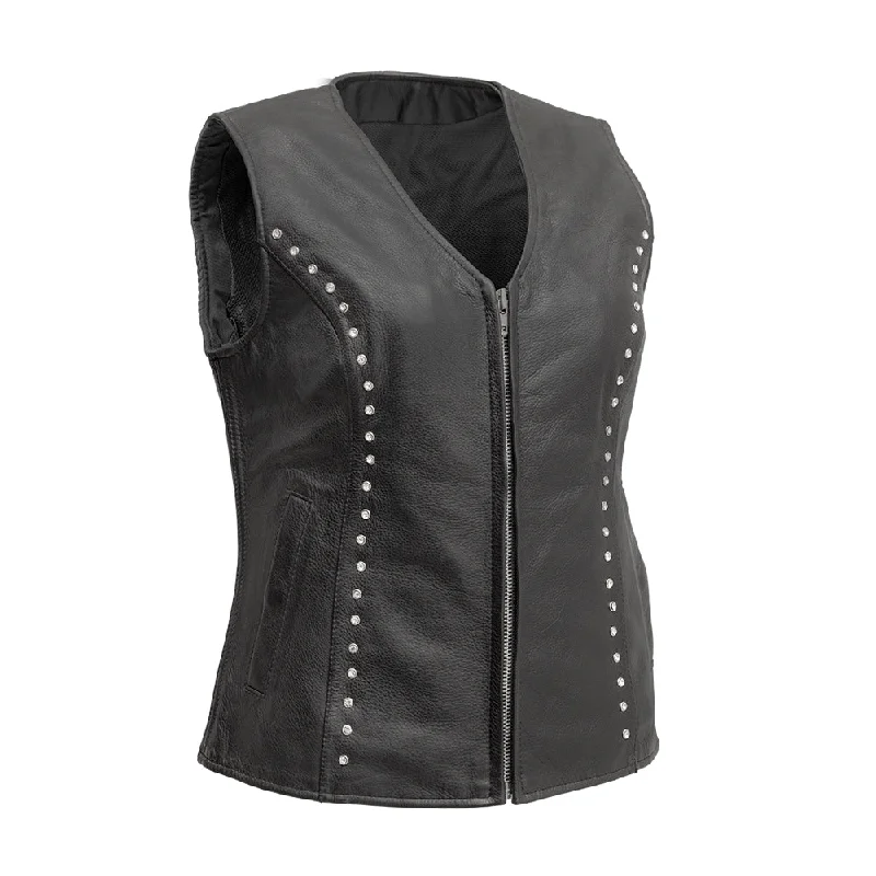 Stylish Women's Clothes for Work and Play Diana - Women's Motorcycle Leather Vest