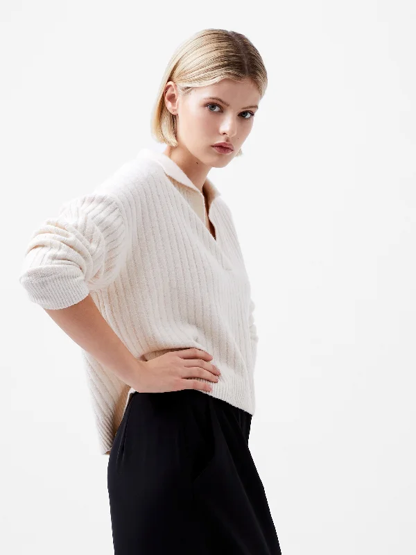Women's Stylish Outerwear Vhari Collar Long Sleeve Sweater