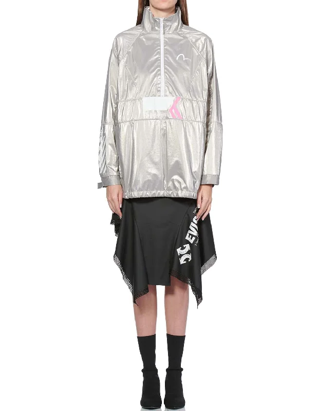 Sale On Clothing Multi Print Reflective Pullover Windbreaker Jacket