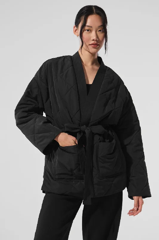 Modern Women's Outfit Urbanite Wrap Puffer - Black