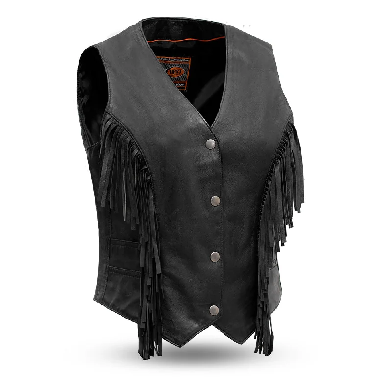 Cheap Women's Clothing Online Apache Women's Leather Motorcycle Vest