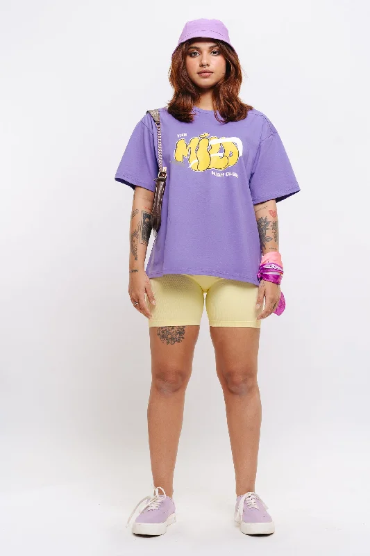 Women's Clothing And Garments Sets Mild Purple Tees