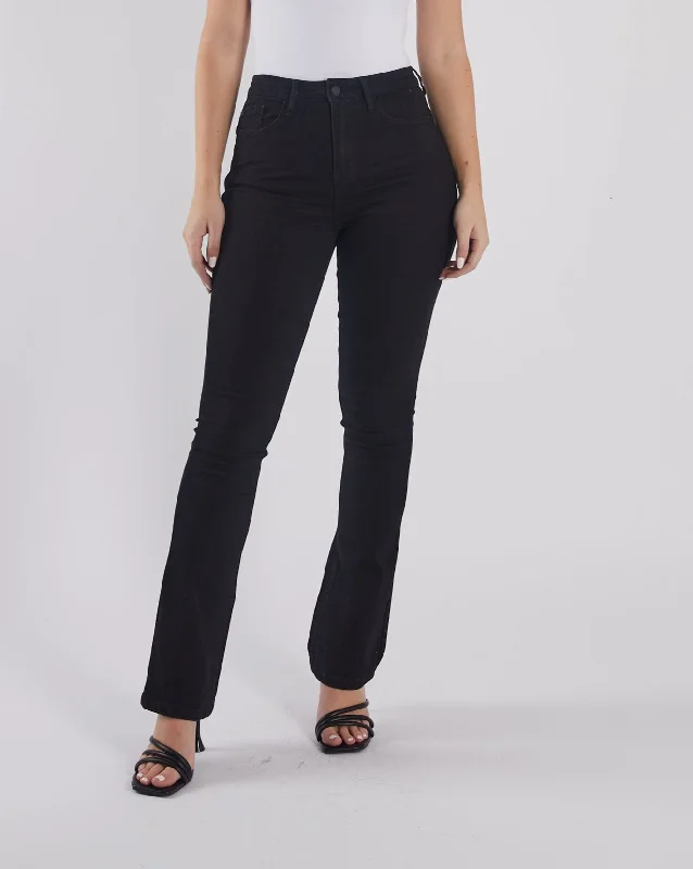 VIP Member Discount Gina High Rise Bootleg Black