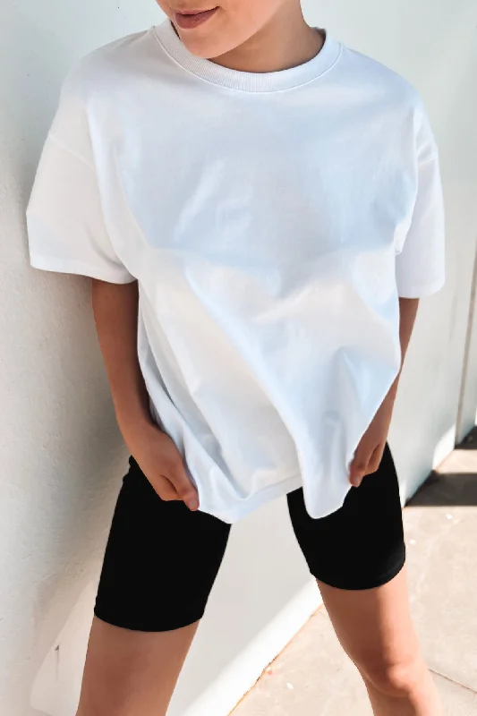 Minimalist Women's Fashion Clothing Koa Oversized Tee White