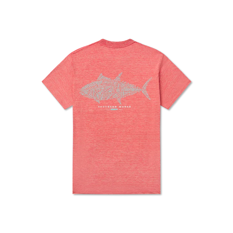 Fashionable Women's Casual Apparel FieldTec™ Heathered Performance Tee - Tuna