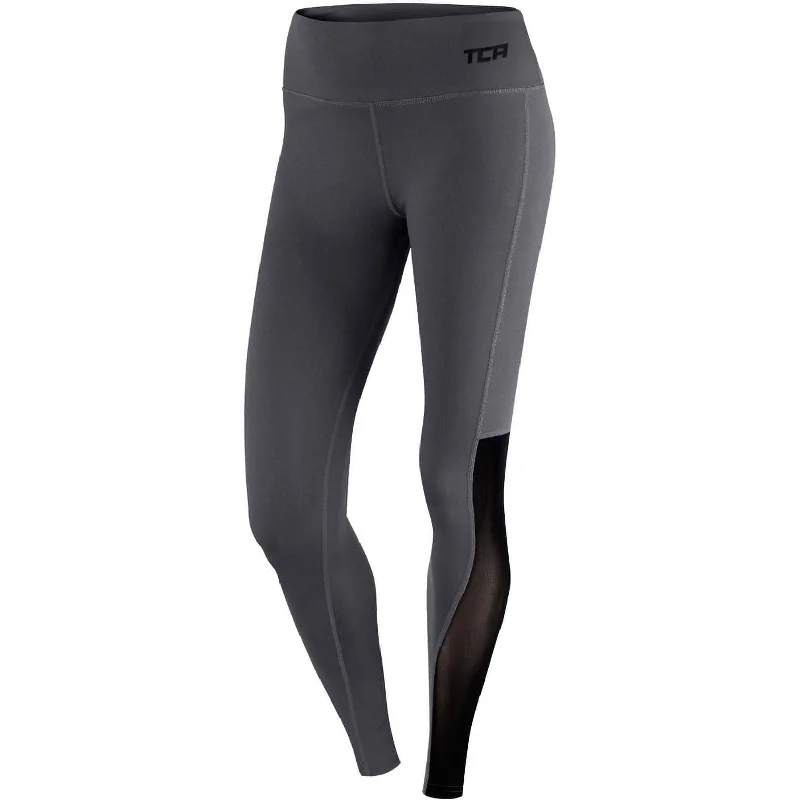 Sale For Women TCA Pro Performance MeshLuxe Womens Long Running Tights - Grey