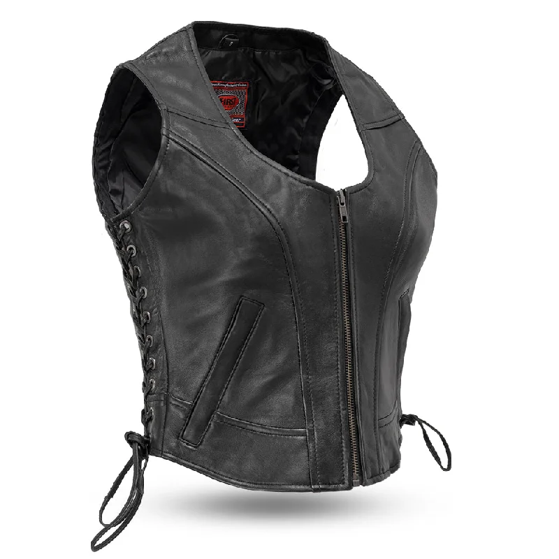 Flash Sales This Week Raven Women's Motorcycle Leather Vest