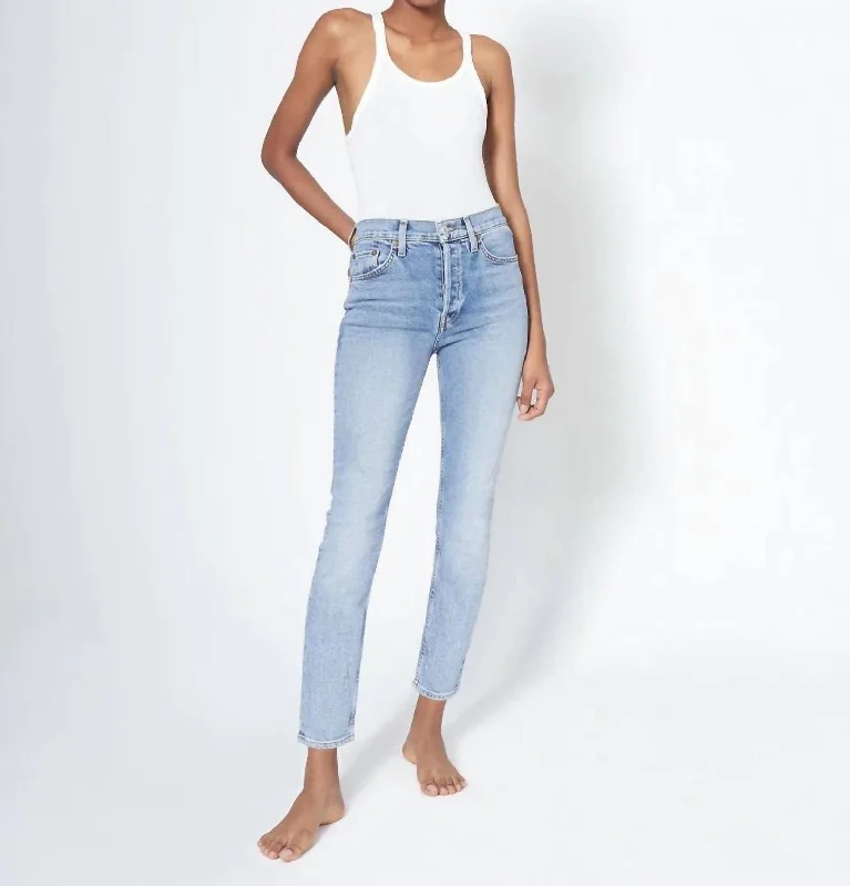 Women's Clothing for All Occasions 90's High Rise Ankle Crop Jean In Mid 90's