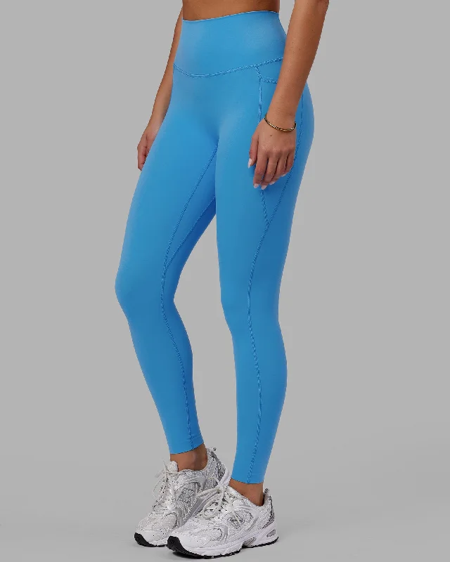 Clothes For Sale Elixir Full Length Leggings With Pockets - Azure Blue