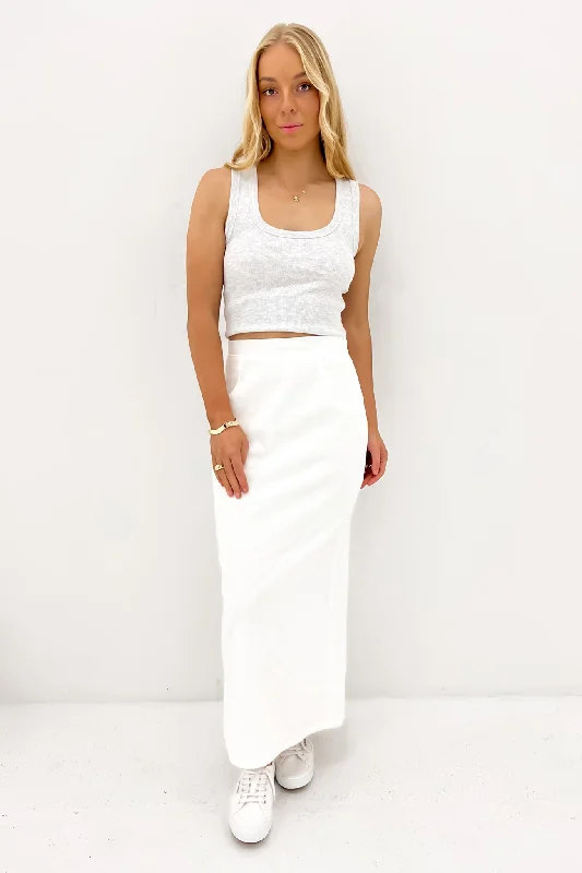 Women's Versatile Apparel Zelinda Midi Skirt White