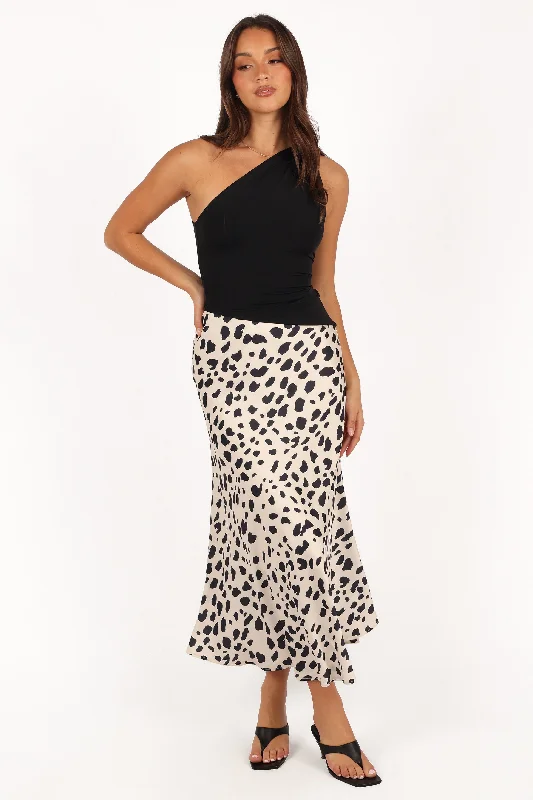 Fashionable Women's Wardrobe Eliza Midi Skirt - Animal