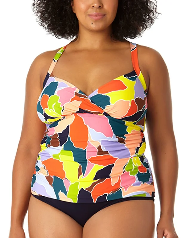 Charming Women's Holiday Apparel Anne Cole Halter X Back Tankini