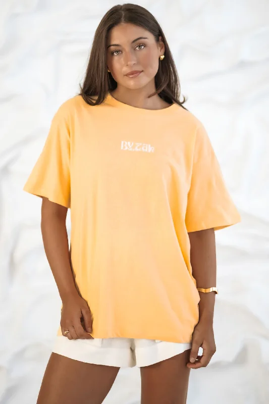 Women's Cozy Winter Attire ZAH ZAH Logo Tee Yellow