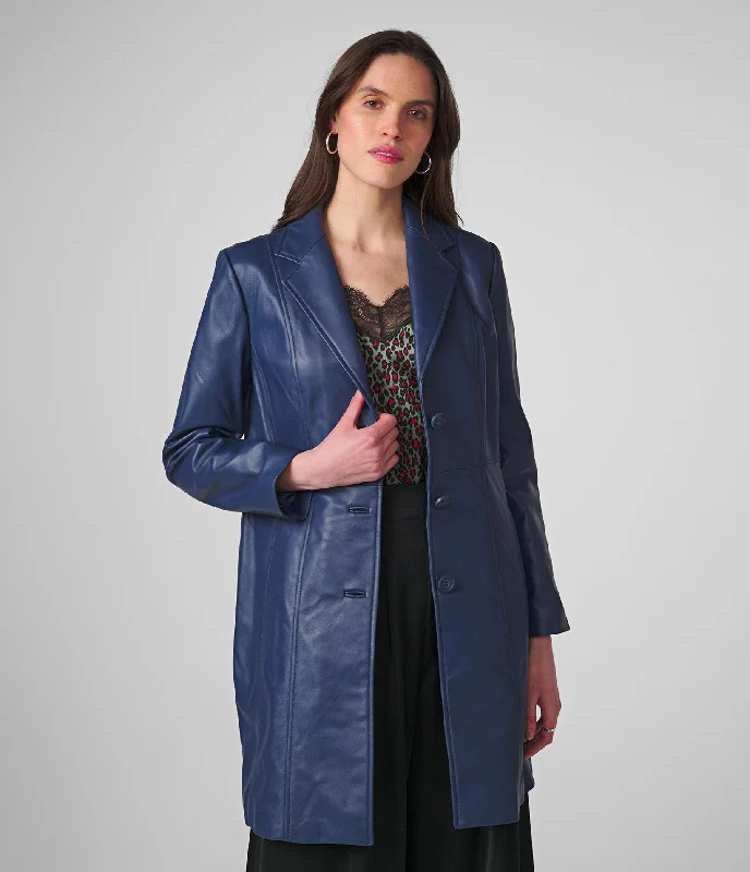 Women's Evening Wear for Special Occasions Nora Button Down Lamb Trench
