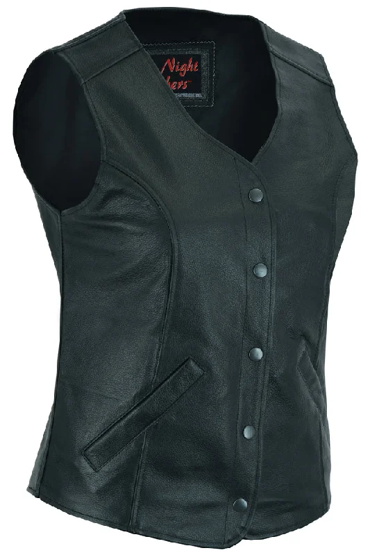 Affordable Women's Apparel DS204 Women's Stylish Longer Body ¾ Vest - Plain Sides