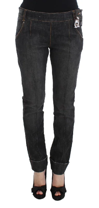 Women's Timeless Attire Ermanno Scervino  Cotton Slim Fit blue Women's Jeans