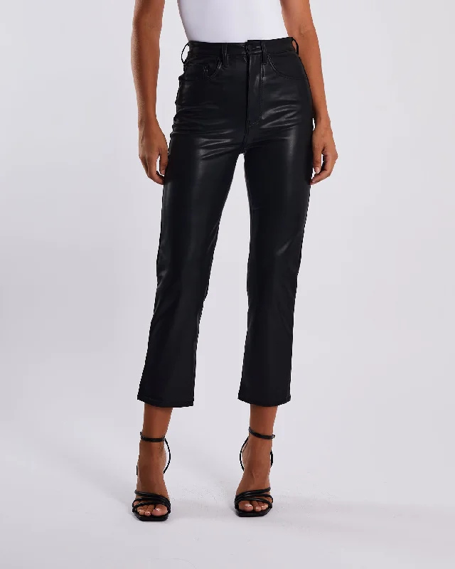 Online Shopping Boutiques Gabby Straight Leg Leather Look