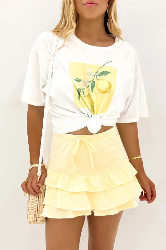 Women's Clothes And Apparel Sets Nola Mini Skirt Yellow