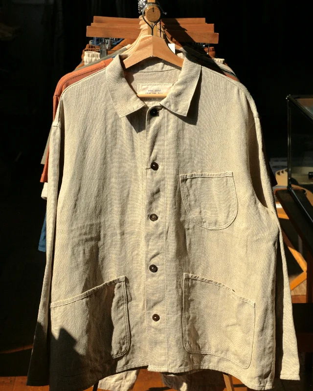 Women's Evening Wear Un-Dyed Raw Hemp Work Jacket