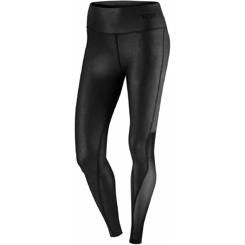 Women's Relaxed Outfit TCA Pro Performance MeshLuxe Womens Long Running Tights - Black