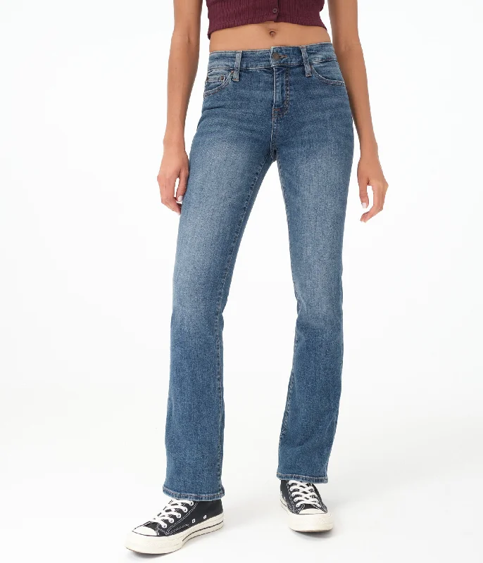 Shop Ladies Clothes Aeropostale Women's Premium Seriously Stretchy Mid-Rise Bootcut Jean Shop Ladies Clothes Aeropostale Women's Premium Seriously Stretchy Mid-Rise Bootcut Jean
