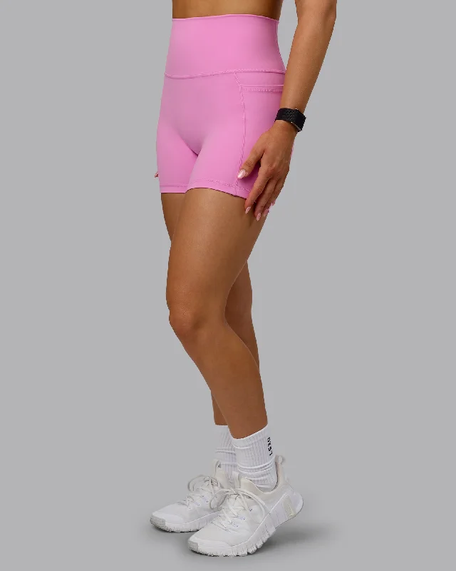 Modern Women's Fashion with Vintage Touches Fusion X-Shorts with Pockets - Spark Pink Modern Women's Fashion with Vintage Touches Fusion X-Shorts with Pockets - Spark Pink