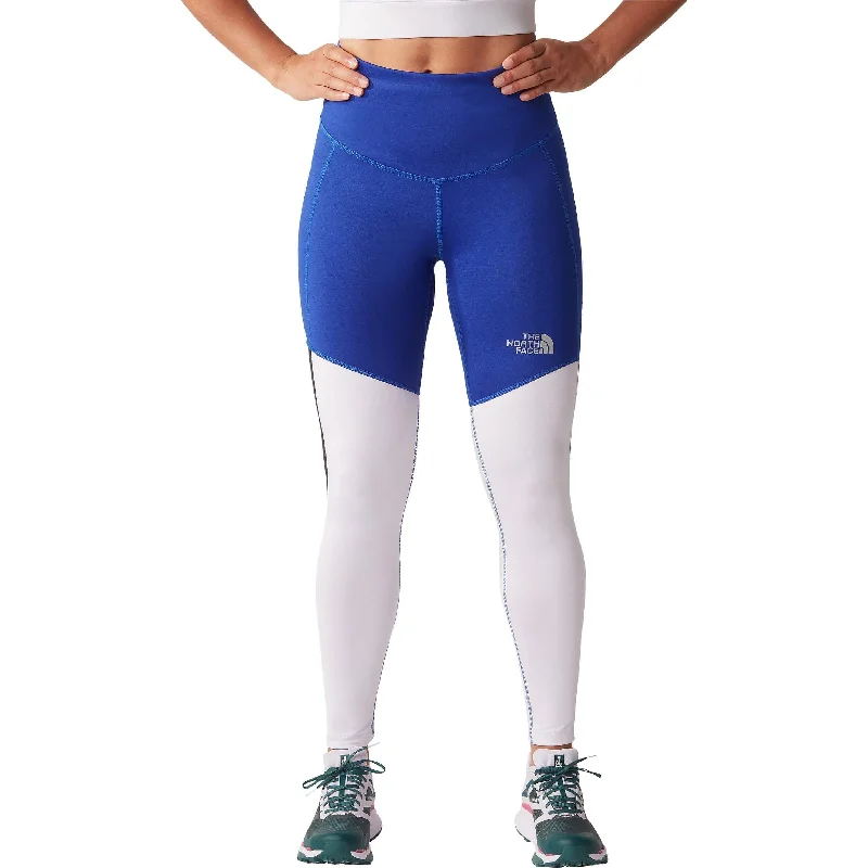 Women's Vacation Outfit Set The North Face Run Womens Long Running Tights - Blue