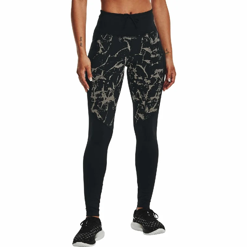 Women's Work Outfit For The Office Under Armour OutRun The Cold Womens Long Running Tights - Black