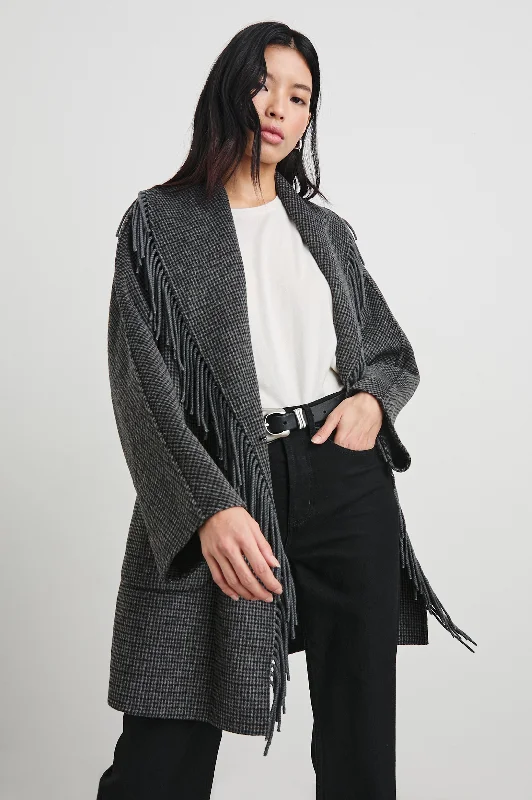 Affordable Fashion for Women HUGO COAT - CHARCOAL CHECK