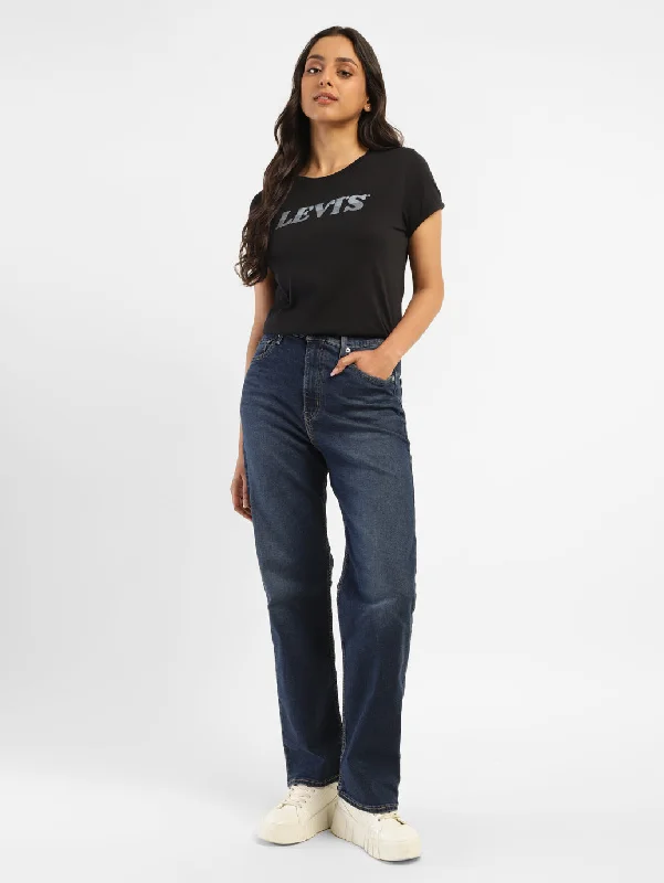 Trendy Women's Outfits for Casual Wear Women's High Rise Ribcage Straight Fit Jeans