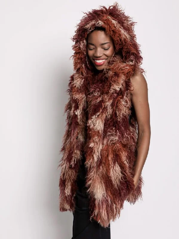 Bundle Offer Merlot Alpaca Faux Fur Vest