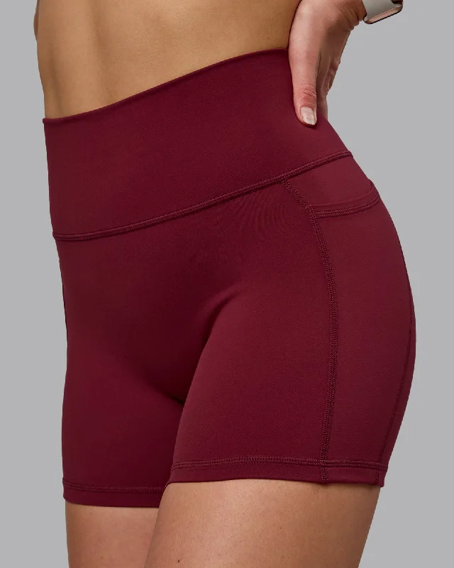 Women's Resort Garments Fusion X-Shorts With Pockets - Cordovan