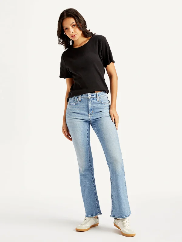 Sale Clothes Online Women's High Rise 726 Flared Fit Light Blue Jeans